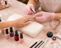 Pink Glove Manicure