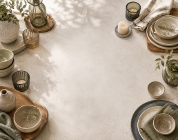 Stoneware and Glass